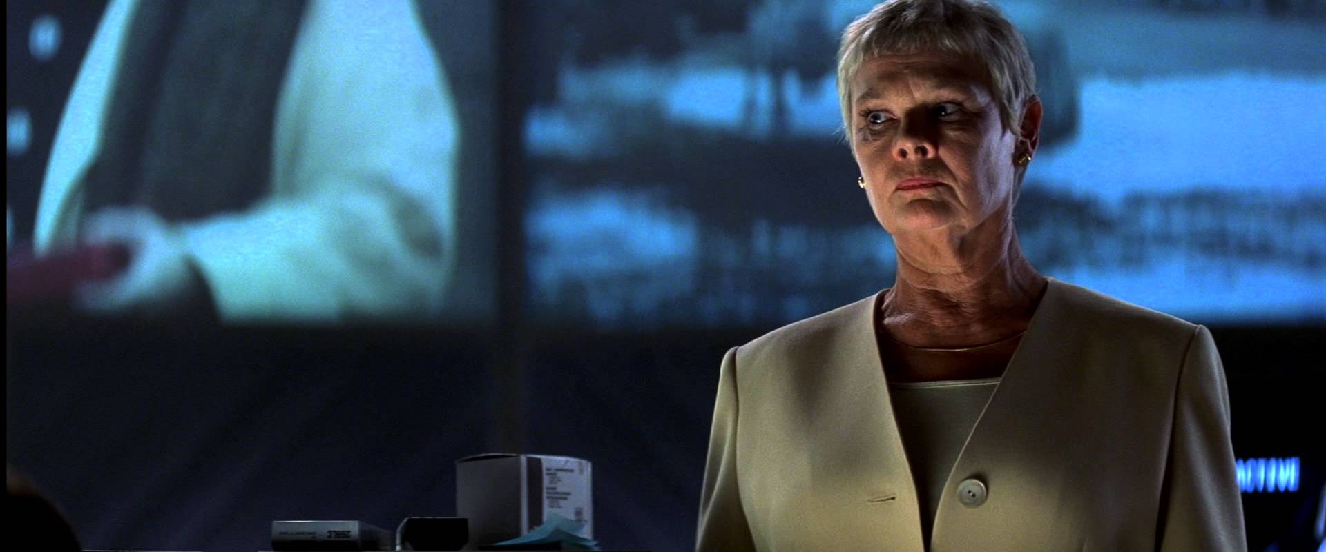 Judi Dench in James Bond Tomorrow Never Dies