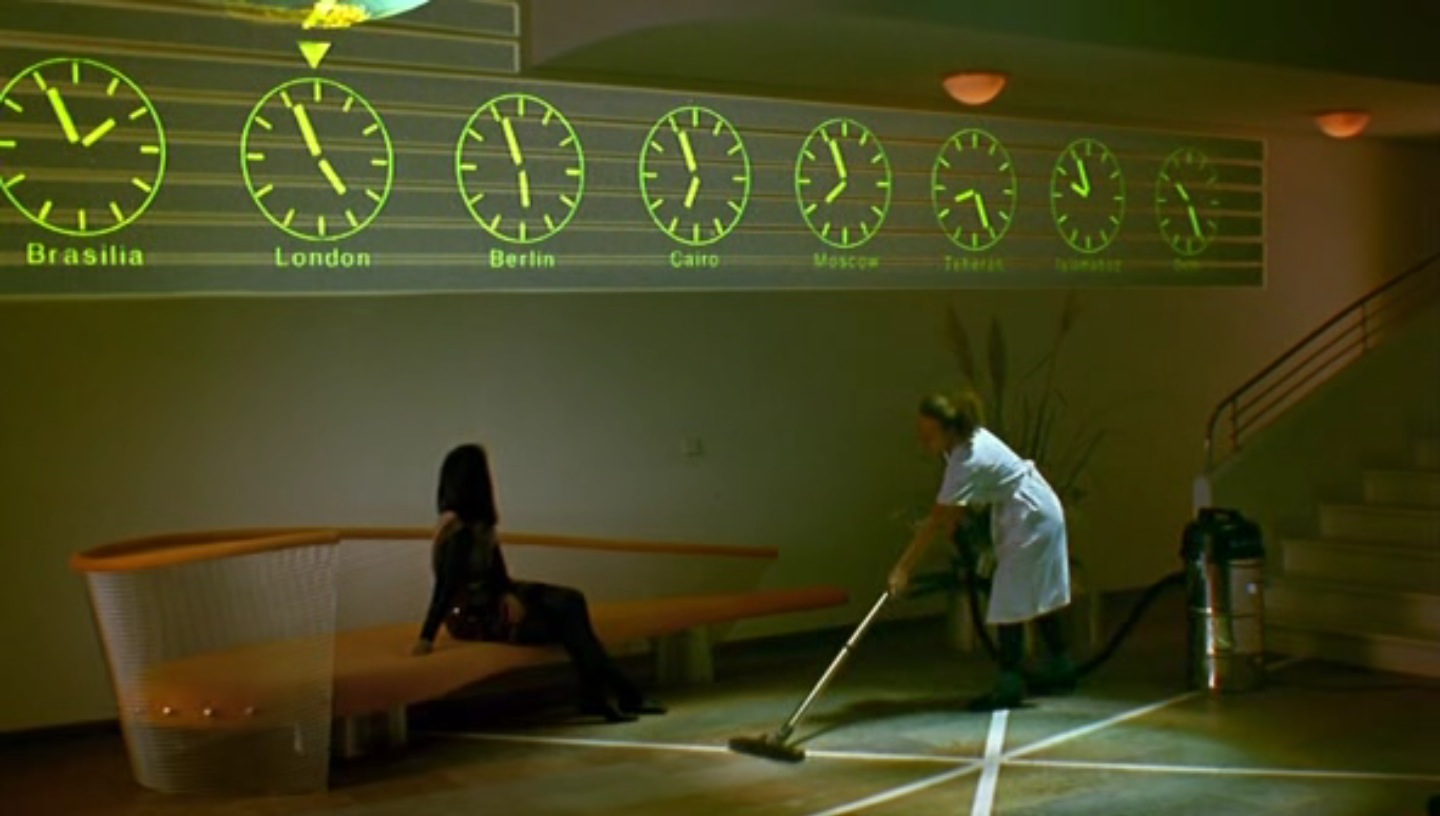 Airport clocks in Until The End Of The World