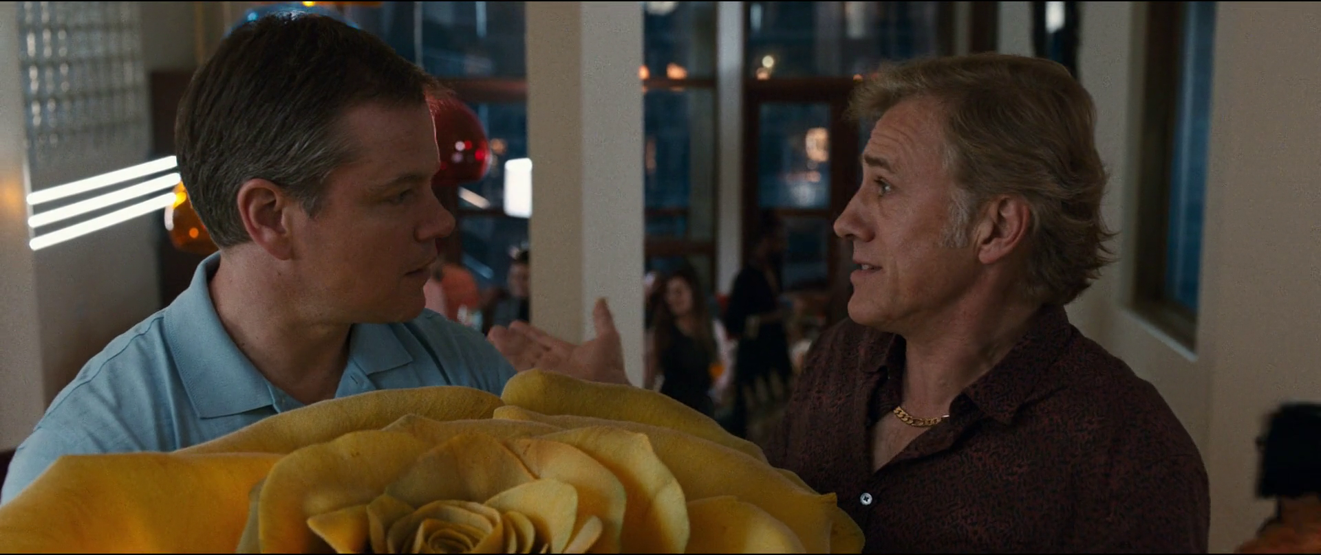 Matt Damon and Christoph Waltz in Downsizing