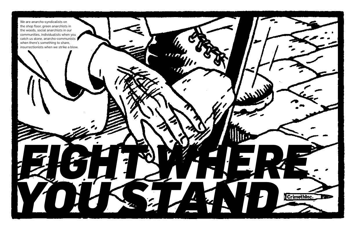 Crimethinc fight where you stand poster